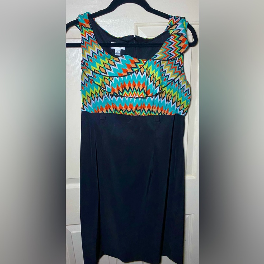 ALYX Limited Colorful Chevron Black Print Top Pattern Y2K Spring Dress 14